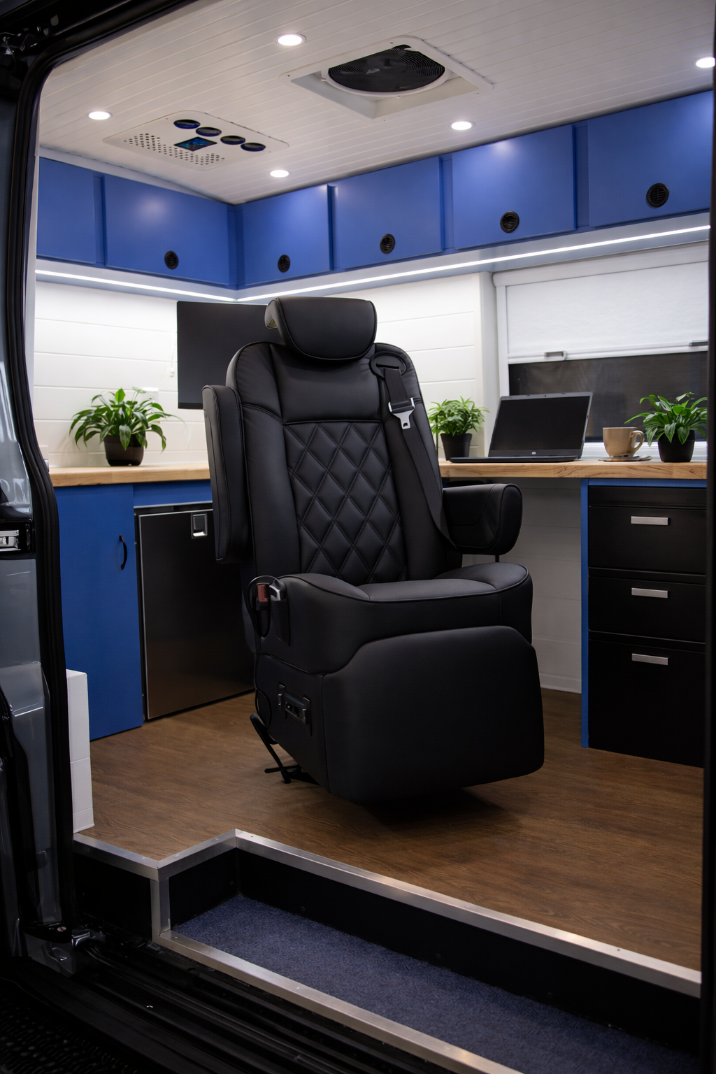 Mobile Office - inside sliding door