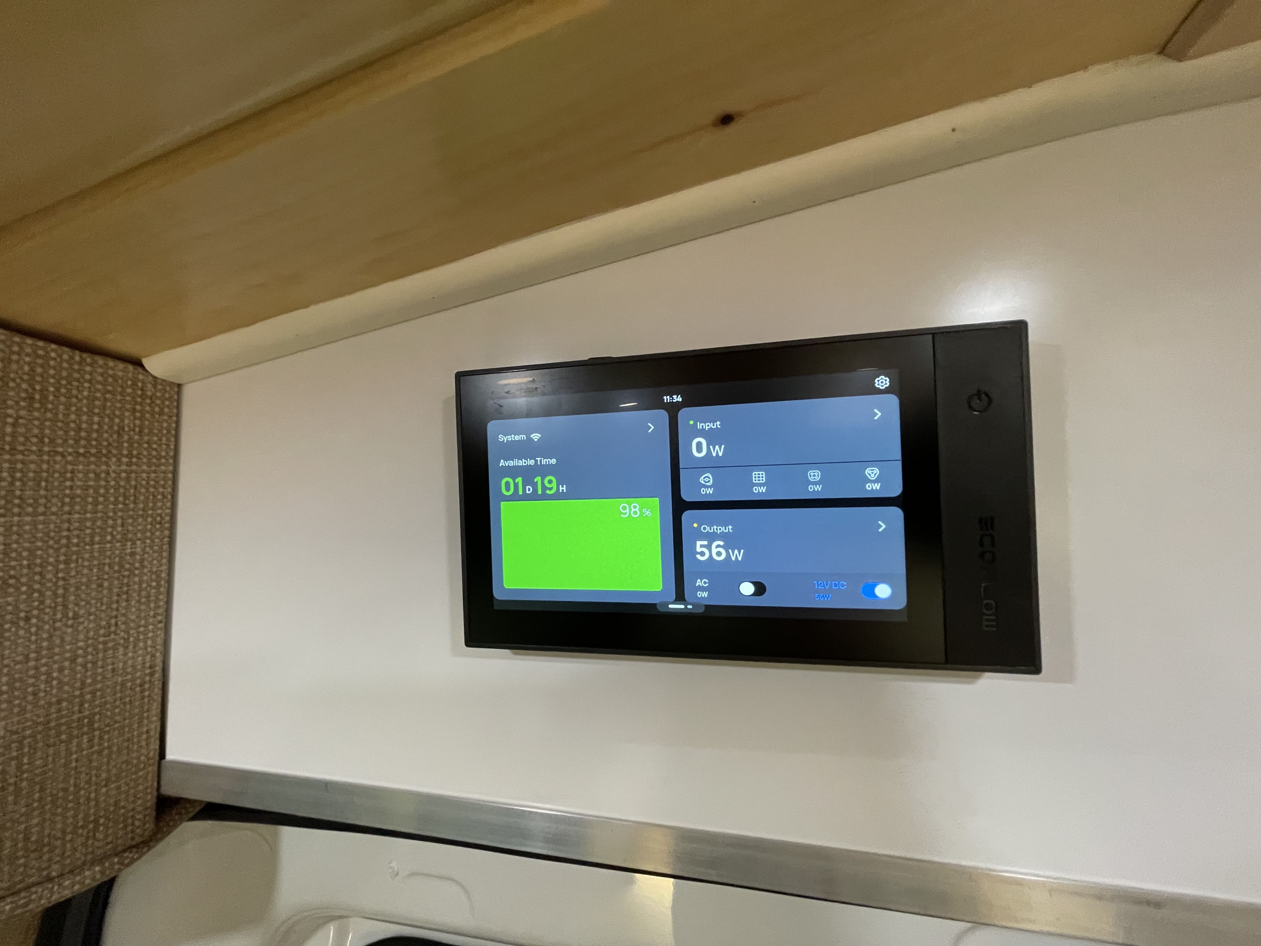 Clean Air Ecoflow Touch Panel